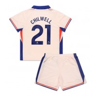 Chelsea Ben Chilwell #21 Fußballbekleidung Auswärtstrikot Kinder 2024-25 Kurzarm (+ kurze hosen)